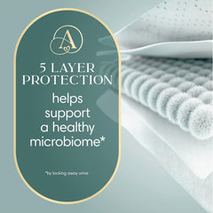 Pampers Amore, Size 5 (20-37 lbs), 48 Count, Our Best Diaper – Hypoallergenic & Fragrance Free, Up to 100% Leakproof, Soft as Cashmere