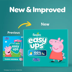 Pampers Training Pants - Easy Ups Girls & Boys - Size 2T-3T, 140 Count, Peppa Pig Potty Underwear (Packaging May Vary)