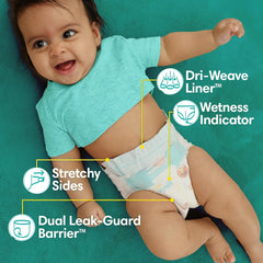 Pampers Diapers - Baby Dry - Size 4, 28 Count, Absorbent Disposable Infant Diaper (Packaging May Vary)