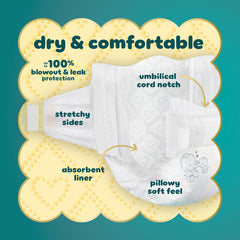 Pampers Swaddlers Diapers, Size 0 (up to 10 lbs), 84 Count, Absorbent, Keeps Baby Dry and Comfortable, Skin Safe Disposable Baby Diaper (Packaging May Vary)
