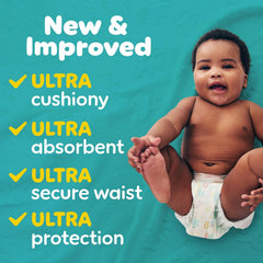 Pampers Diapers - Baby Dry - Size 4, 92 Count, Absorbent Disposable Infant Diaper (Packaging May Vary)