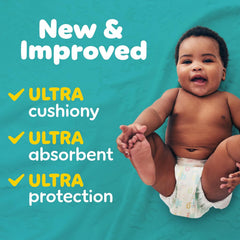 Pampers Diapers - Baby Dry - Size 5, 164 Count, Absorbent Disposable Infant Diaper (Packaging May Vary)