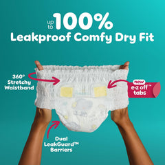 Pampers Diapers - Swaddlers 360° - Size 3, 70 Count, up to 100% Leakproof Comfy Dry Fit, Designed for Easy Changes, Pull On Baby Diaper (Packaging May Vary)