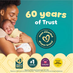 Pampers Swaddlers Diapers, Size 1 (8-14 lbs), 164 Count, Absorbent, Keeps Baby Dry and Comfortable, Skin Safe Disposable Baby Diaper
